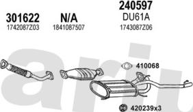 Klarius 300044E - Система випуску ОГ autocars.com.ua