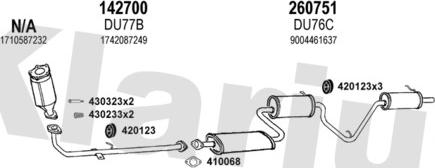 Klarius 300054E - Система випуску ОГ autocars.com.ua