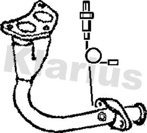 Klarius 301006 - Труба вихлопного газу autocars.com.ua