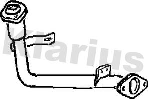 Klarius 301029 - Труба вихлопного газу autocars.com.ua