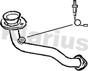Klarius 301096 - Труба вихлопного газу autocars.com.ua