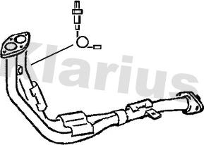 Klarius 301190 - Труба вихлопного газу autocars.com.ua