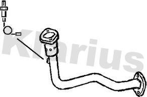 Klarius 301197 - Труба вихлопного газу autocars.com.ua