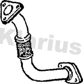Klarius 301300 - Труба вихлопного газу autocars.com.ua