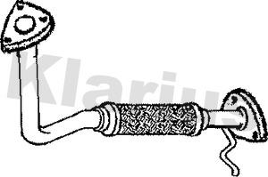 Klarius 301338 - Труба вихлопного газу autocars.com.ua