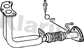 Klarius 301377 - Труба вихлопного газу autocars.com.ua