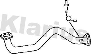 Klarius 301520 - Труба выхлопного газа avtokuzovplus.com.ua