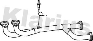 Klarius 301626 - Труба вихлопного газу autocars.com.ua