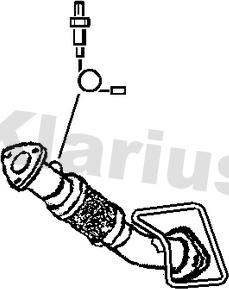Klarius 301695 - Труба вихлопного газу autocars.com.ua
