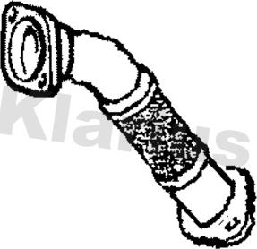 Klarius 301717 - Труба вихлопного газу autocars.com.ua