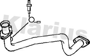 Klarius 301789 - Труба вихлопного газу autocars.com.ua