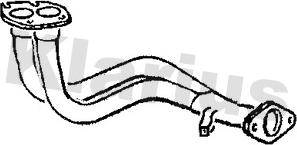 Klarius 301856 - Труба вихлопного газу autocars.com.ua