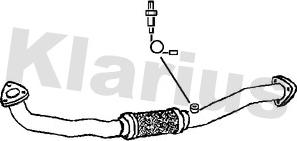 Klarius 302008 - Труба вихлопного газу autocars.com.ua