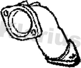 Klarius 302050 - Труба вихлопного газу autocars.com.ua