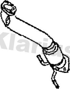 Klarius 302068 - Труба вихлопного газу autocars.com.ua