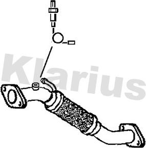 Klarius 302137 - Труба выхлопного газа avtokuzovplus.com.ua