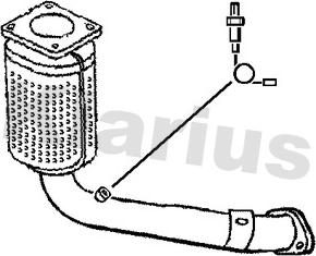 Klarius 312489 - Каталізатор autocars.com.ua