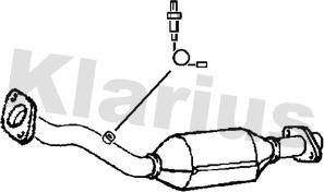 Klarius 312509 - Каталізатор autocars.com.ua