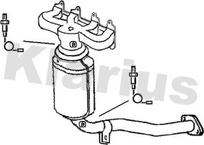 Klarius 312865 - Каталізатор autocars.com.ua