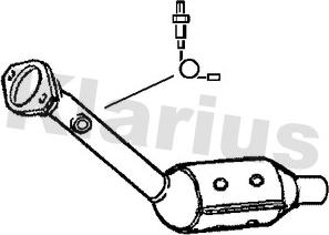 Klarius 380154 - Каталізатор autocars.com.ua