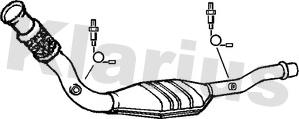 Klarius 321529 - Каталізатор autocars.com.ua