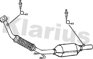 Klarius 321593 - Каталізатор autocars.com.ua