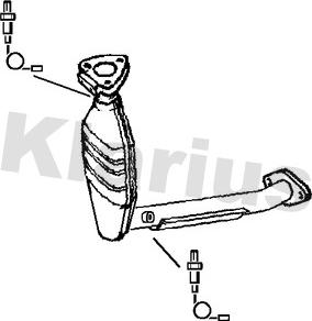 Klarius 321682 - Каталізатор autocars.com.ua