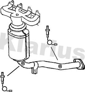 Klarius 321831 - Каталізатор autocars.com.ua