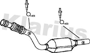 Klarius 321900 - Каталізатор autocars.com.ua