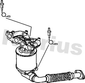 Klarius 322232 - Каталізатор autocars.com.ua