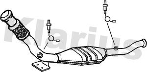 Klarius 322266 - Каталізатор autocars.com.ua