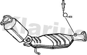 Klarius 322446 - Каталізатор autocars.com.ua