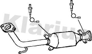 Klarius 322502 - Катализатор avtokuzovplus.com.ua