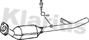 Klarius 323007 - Каталізатор autocars.com.ua