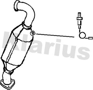 Klarius 323912 - Каталізатор autocars.com.ua