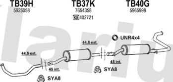 Klarius 330135U - Система випуску ОГ autocars.com.ua