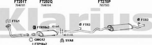 Klarius 330149U - Система випуску ОГ autocars.com.ua