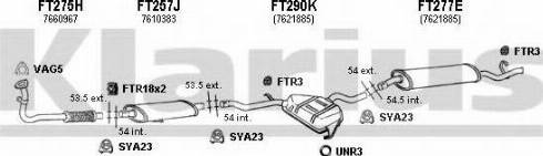 Klarius 330151U - Система випуску ОГ autocars.com.ua