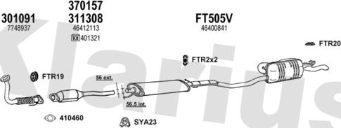 Klarius 330394U - Система випуску ОГ autocars.com.ua