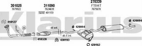 Klarius 330396E - Система випуску ОГ autocars.com.ua
