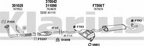 Klarius 330396U - Система випуску ОГ autocars.com.ua