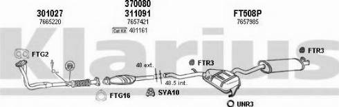 Klarius 330408U - Система випуску ОГ autocars.com.ua