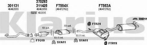 Klarius 330445U - Система випуску ОГ autocars.com.ua