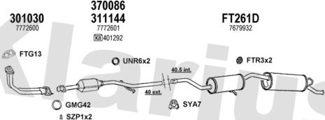 Klarius 330449U - Система випуску ОГ autocars.com.ua