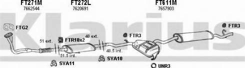 Klarius 330502U - Система випуску ОГ autocars.com.ua