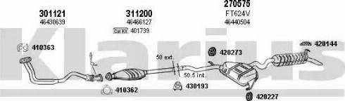 Klarius 330557E - Система випуску ОГ autocars.com.ua