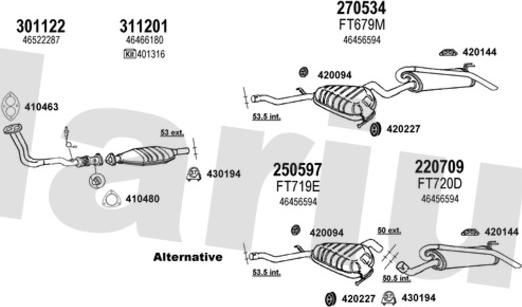 Klarius 330755E - Система випуску ОГ autocars.com.ua