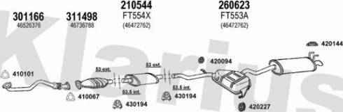 Klarius 330765E - Система випуску ОГ autocars.com.ua