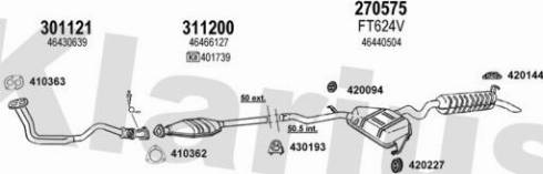 Klarius 331002E - Система випуску ОГ autocars.com.ua