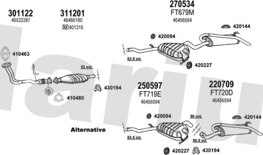 Klarius 331009E - Система випуску ОГ autocars.com.ua